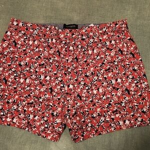 Banana Republic Women's Red Floral Shorts size 12